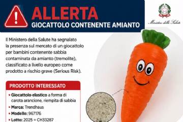 Allerta giocattolo contenente amianto